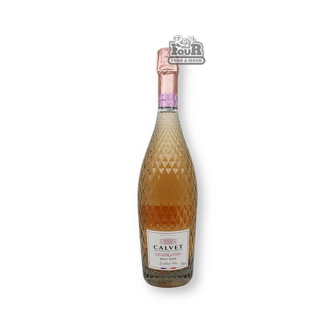 Sparkling wine "Calvet Brut Rose" pink, dry 750ml